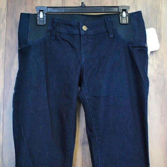 NWT Isabel Maternity by Ingrid+Isabel Dark Wash Stretch Jegging Jeans - Picture 2 of 7
